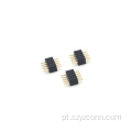 Cabeçalho de pino de 1,27 mm em linha única reta 5P